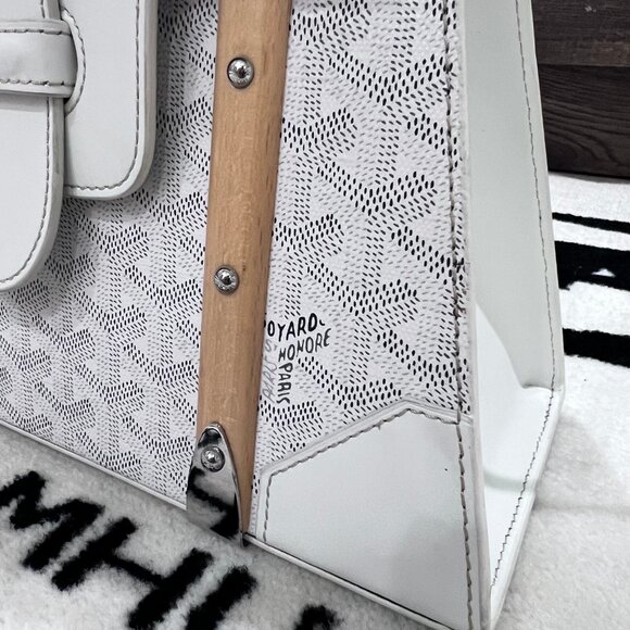 1000% Authentic Goyard Saigon PM Bag - White Grey Colorway - Picture 4 of 16